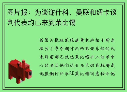 图片报：为谈谢什科，曼联和纽卡谈判代表均已来到莱比锡
